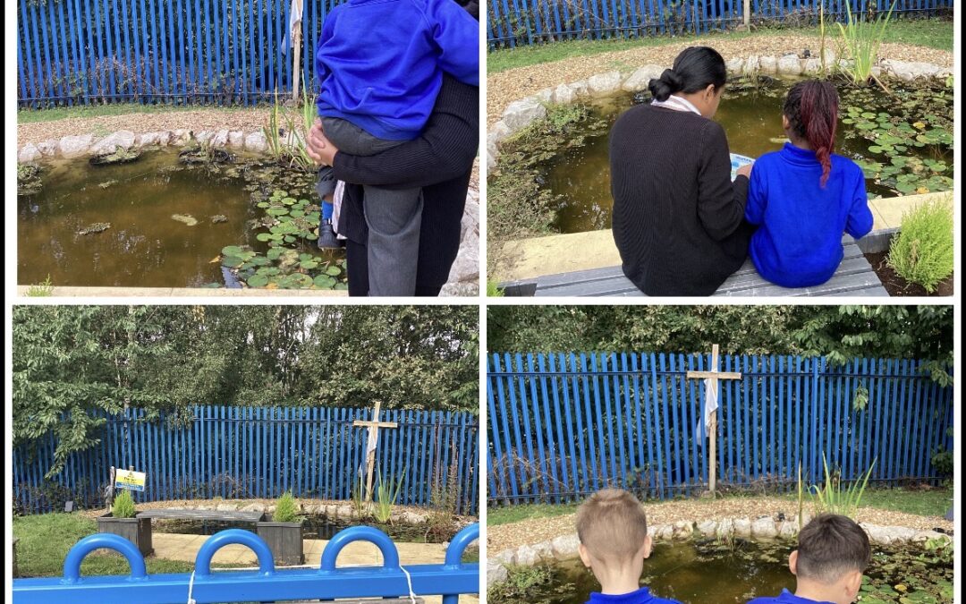 Joseph’s Jigsaw visit Pilgrim’s Pond